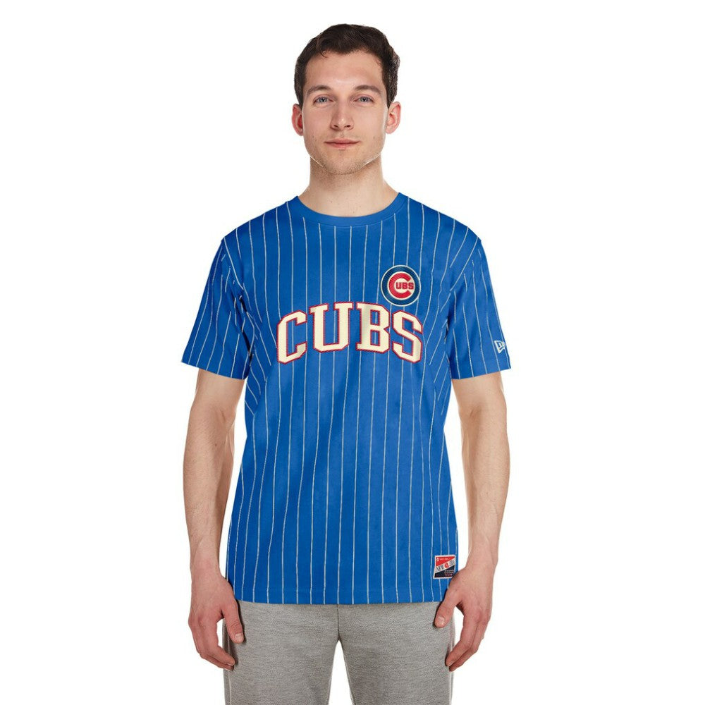 Chicago Cubs New Era Throwback Pinstripe T-Shirt | MLB New