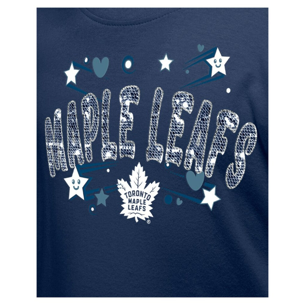 Toronto Maple Leafs New Era Girl's Youth Flip Sequin T-Shirt Online