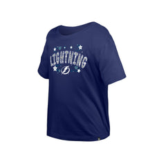 Tampa Bay Lightning New Era Girl's Youth Flip Sequin T-Shirt Online