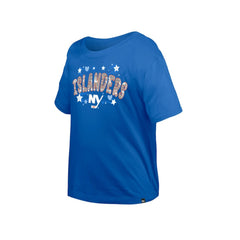 New York Islanders New Era Girl's Youth Flip Sequin T-Shirt Outlet