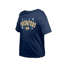 Nashville Predators New Era Girl's Youth Flip Sequin T-Shirt On Sale