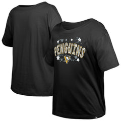 Pittsburgh Penguins New Era Girl's Youth Flip Sequin T-Shirt Online