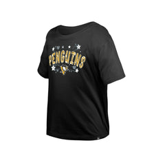 Pittsburgh Penguins New Era Girl's Youth Flip Sequin T-Shirt Online