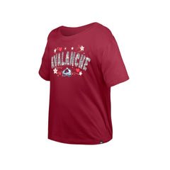 Colorado Avalanche New Era Girl's Youth Flip Sequin T-Shirt Discount