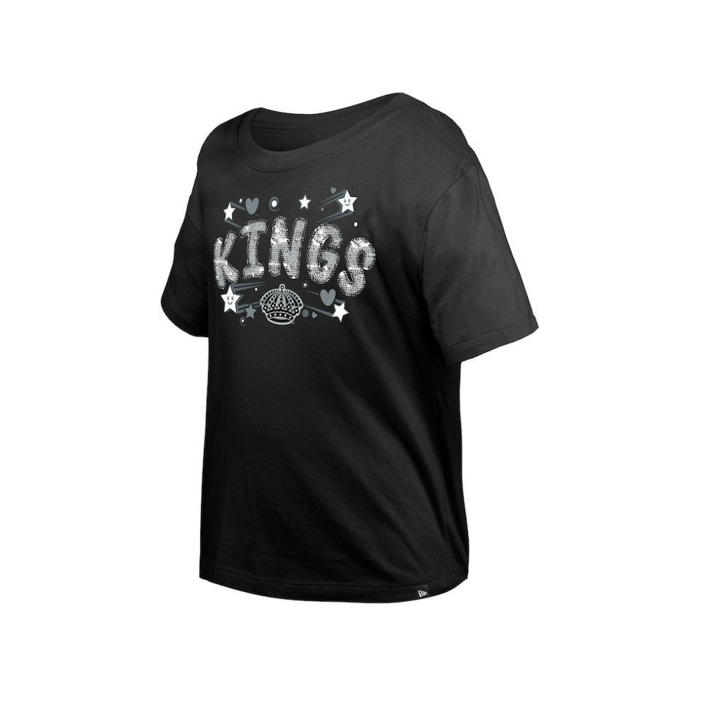 Los Angeles Kings New Era Girl's Youth Flip Sequin T-Shirt Discount