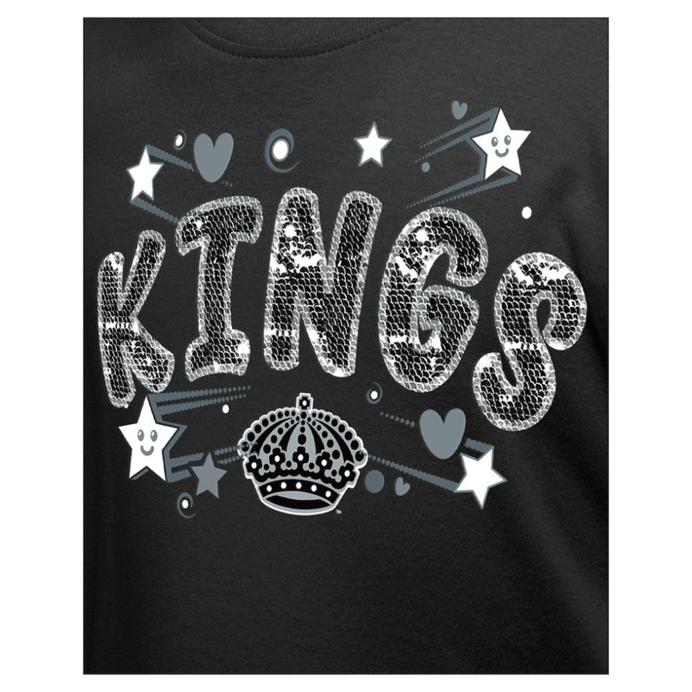 Los Angeles Kings New Era Girl's Youth Flip Sequin T-Shirt Discount