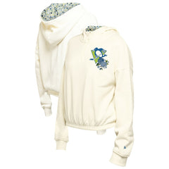 Pittsburgh Penguins New Era Women's Glam Game Quarter-Zip Cropped Floral Hoodie Pullover Discount