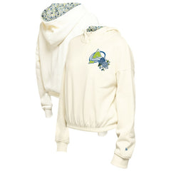 Colorado Avalanche New Era Women's Glam Game Quarter-Zip Cropped Floral Hoodie Pullover Discount