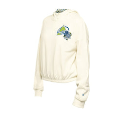 Colorado Avalanche New Era Women's Glam Game Quarter-Zip Cropped Floral Hoodie Pullover Discount