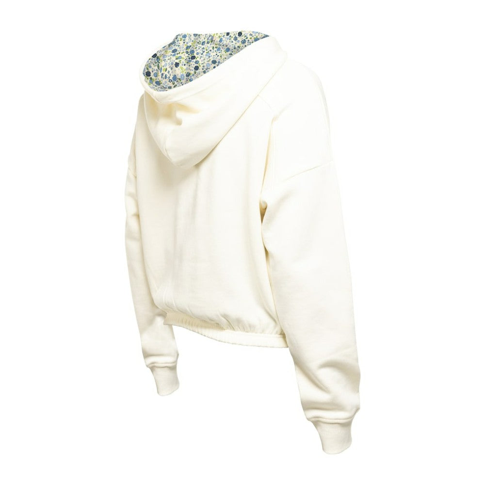 Minnesota Wild New Era Women's Glam Game Quarter-Zip Cropped Floral Hoodie Pullover Sale
