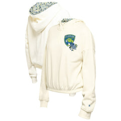 Florida Panthers New Era Women's Glam Game Quarter-Zip Cropped Floral Hoodie Pullover Discount