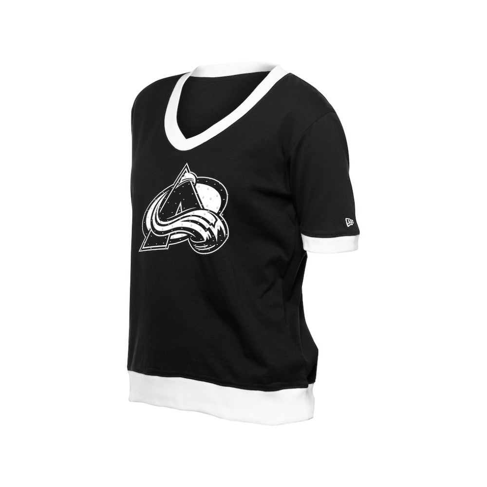 Colorado Avalanche New Era Women's Game Day Rhinestuds T-Shirt Outlet