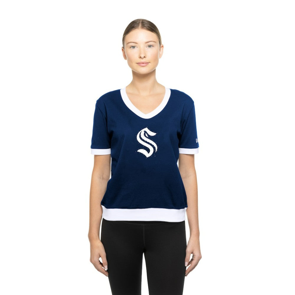 Seattle Kraken New Era Women's Game Day Rhinestuds T-Shirt Online