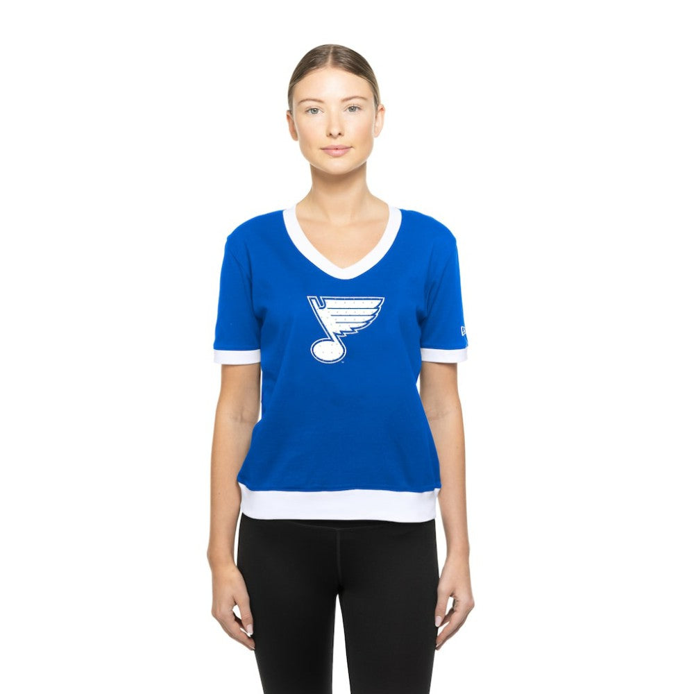 St. Louis Blues New Era Women's Game Day Rhinestuds T-Shirt Sale