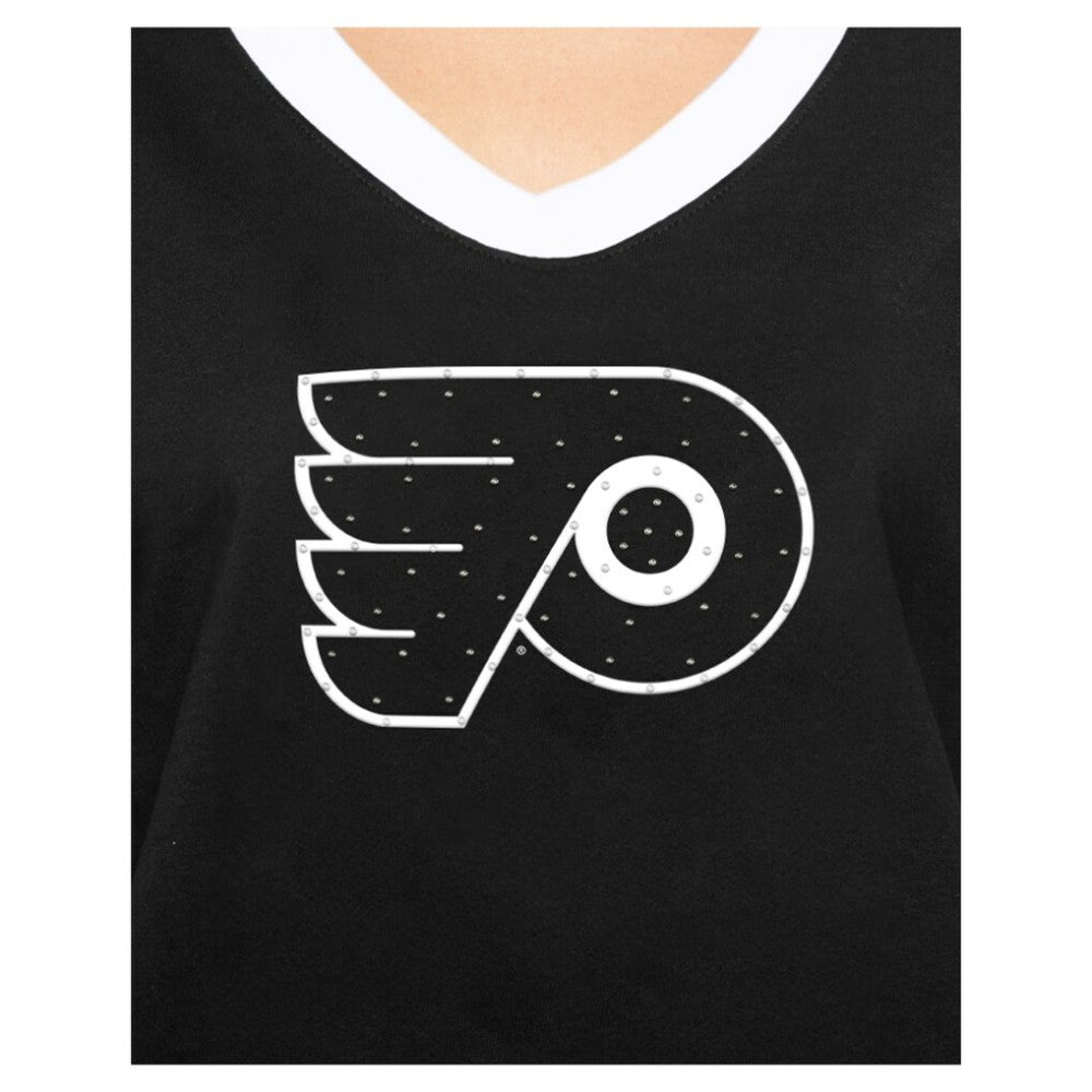 Philadelphia Flyers New Era Women's Game Day Rhinestuds T-Shirt Discount