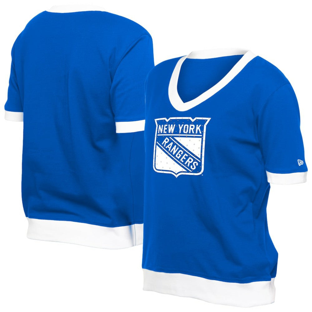 New York Rangers New Era Women's Game Day Rhinestuds T-Shirt Discount