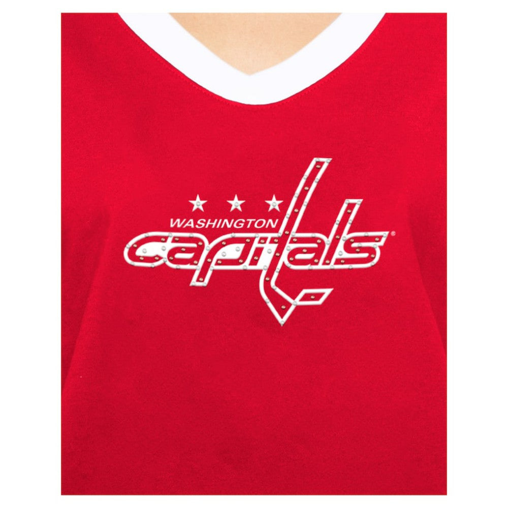 Washington Capitals New Era Women's Game Day Rhinestuds T-Shirt Online