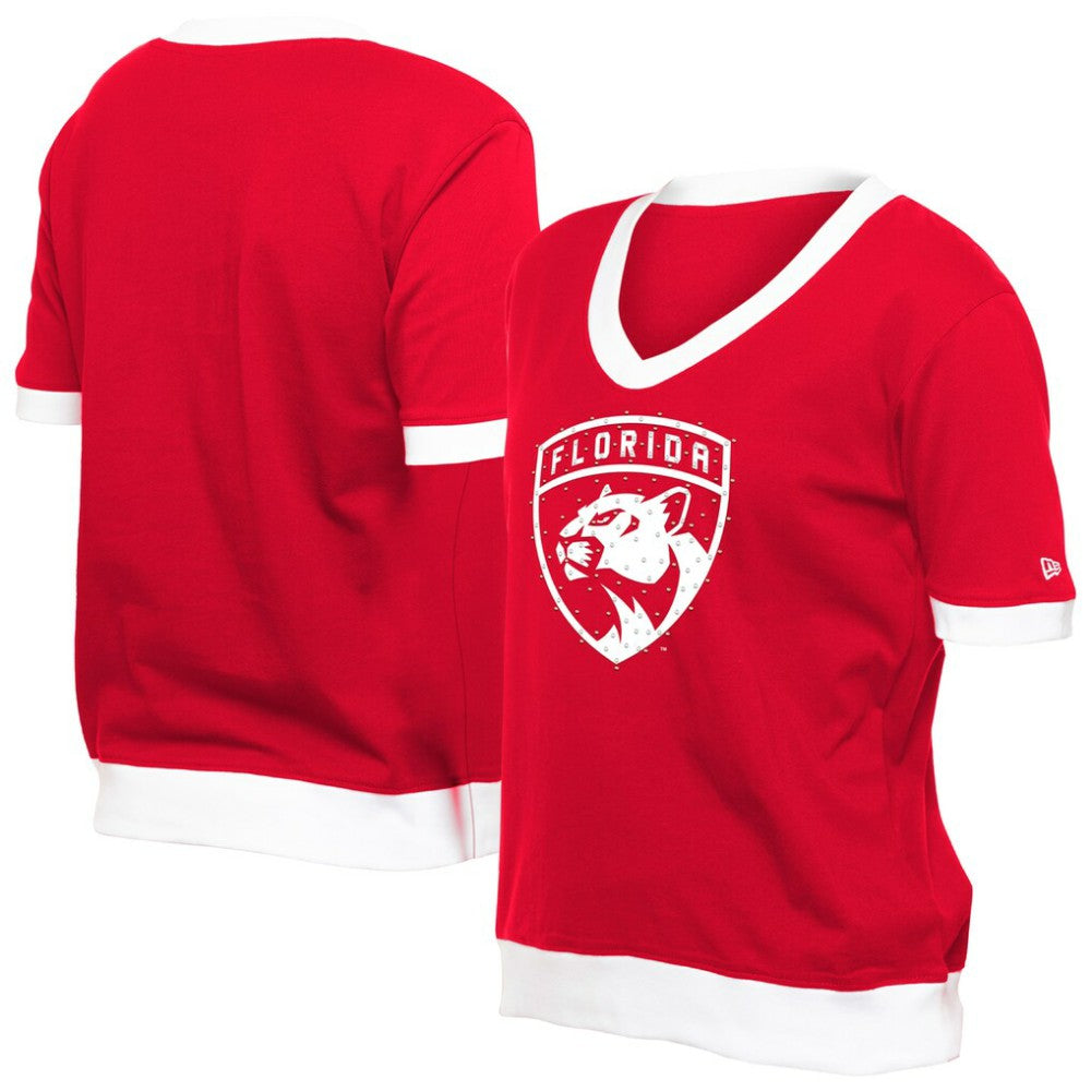 Florida Panthers New Era Women's Game Day Rhinestuds T-Shirt For Sale