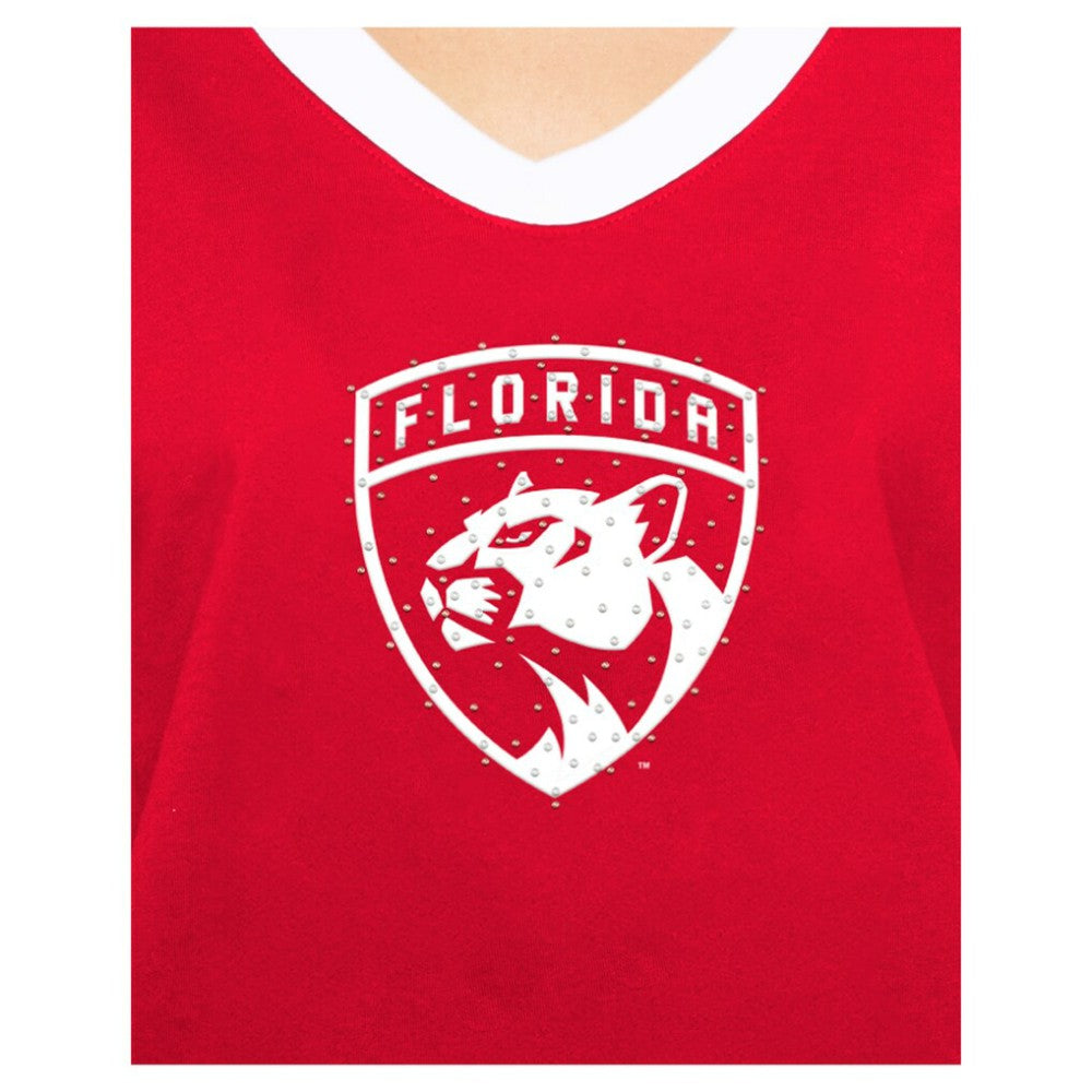 Florida Panthers New Era Women's Game Day Rhinestuds T-Shirt For Sale
