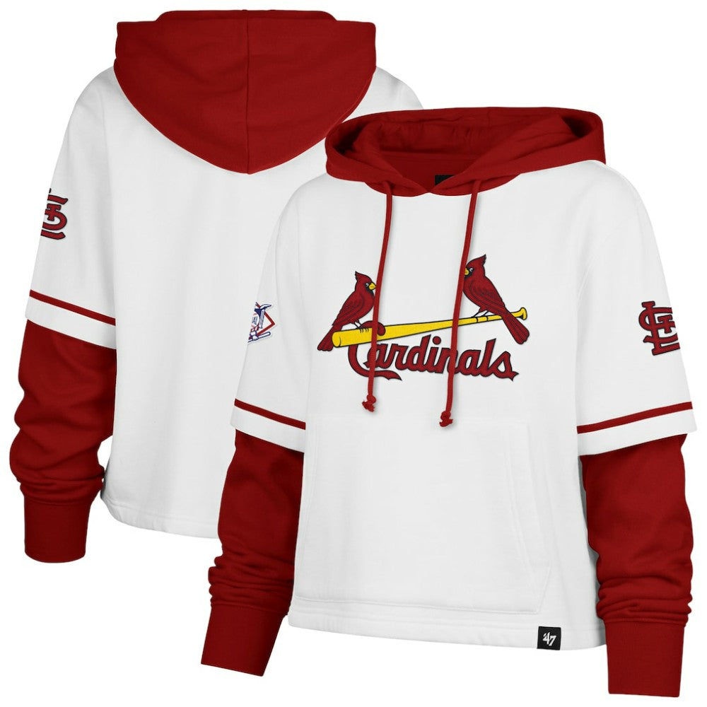 St. Louis Cardinals '47 Women's Trifecta Shortstop Cropped Pullover Hoodie | MLB On Sale