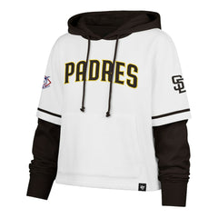 San Diego Padres '47 Women's Trifecta Shortstop Cropped Pullover Hoodie | MLB On Sale