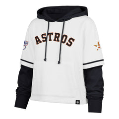 Houston Astros '47 Women's Trifecta Shortstop Cropped Pullover Hoodie | MLB US