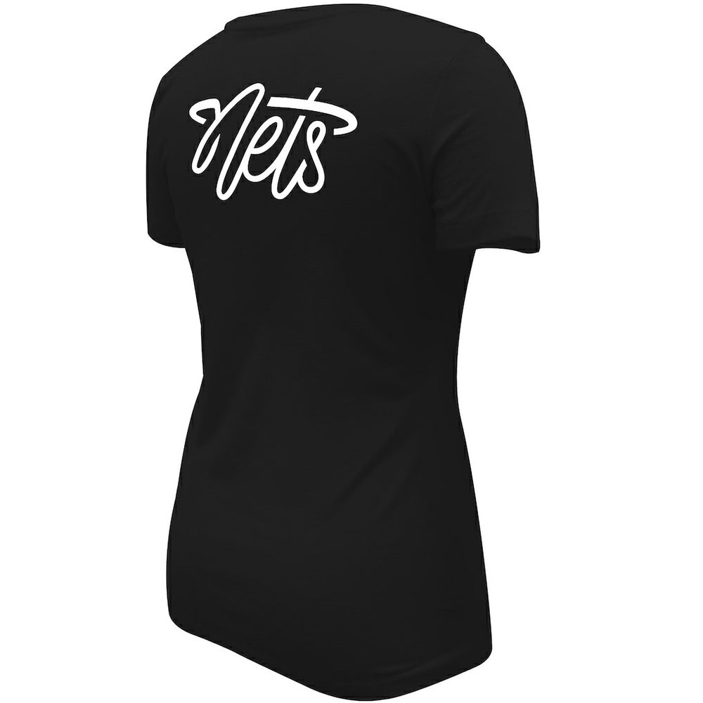 Brooklyn Nets Stadium Essentials Women's Origins Script T-Shirt On Sale