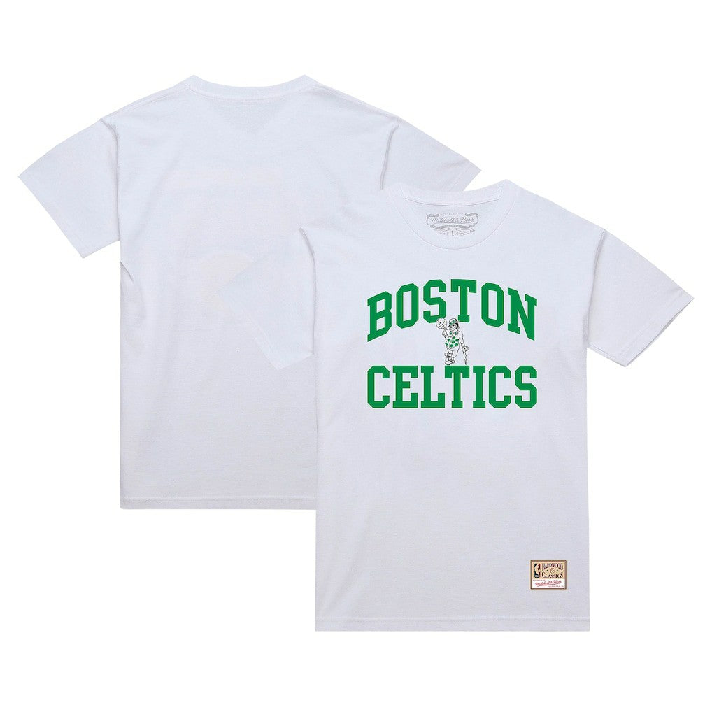 Boston Celtics Hardwood Classics Vintage Warm Up T-Shirt New