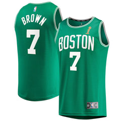 Jaylen Brown Boston Celtics 2024 NBA Finals Champions Fast Break Replica Player Jersey Discount