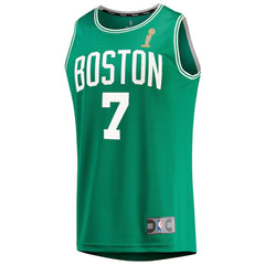 Jaylen Brown Boston Celtics 2024 NBA Finals Champions Fast Break Replica Player Jersey Discount