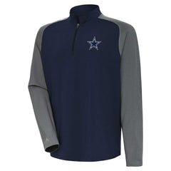 Dallas Cowboys  Antigua Dauntless Raglan Quarter-Zip Jacket
