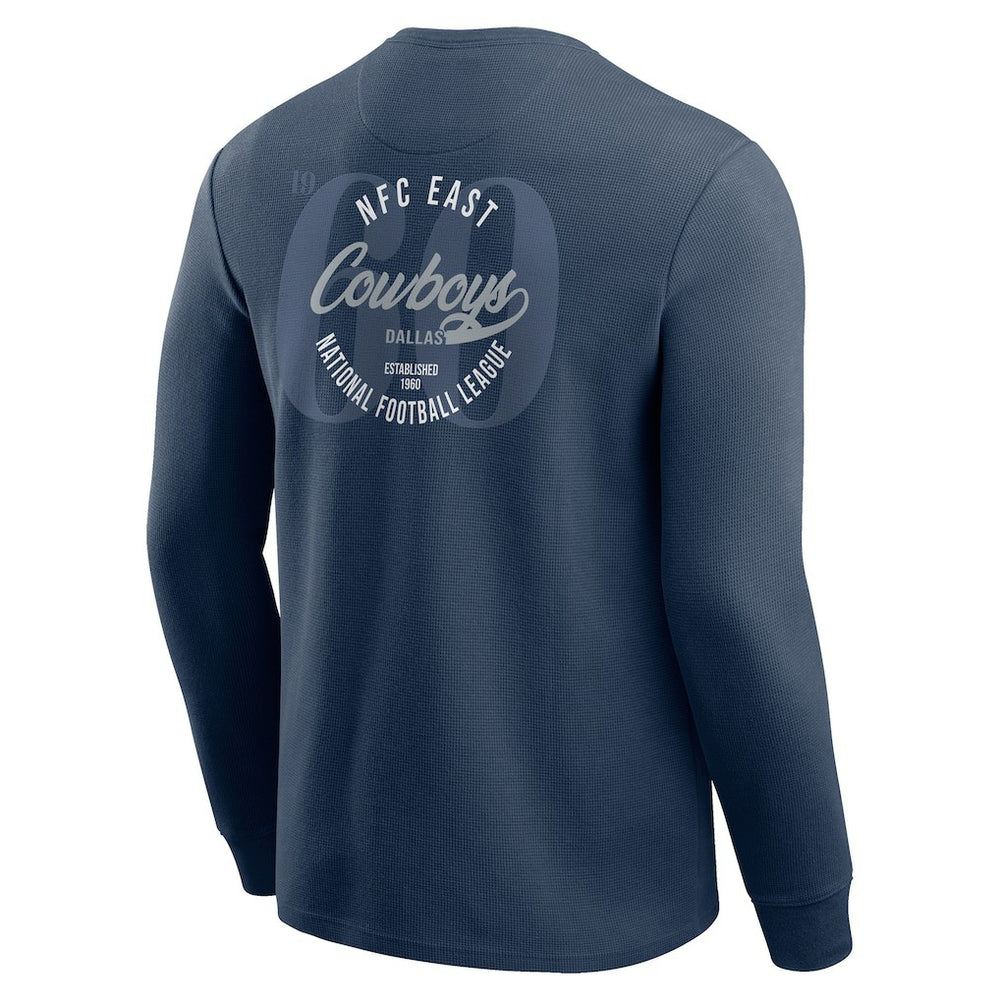 Dallas Cowboys Fanatics Darius Rucker Collection Washed Waffle-Knit Long Sleeve T-Shirt