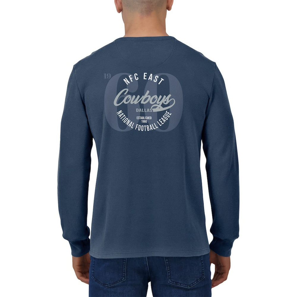 Dallas Cowboys Fanatics Darius Rucker Collection Washed Waffle-Knit Long Sleeve T-Shirt