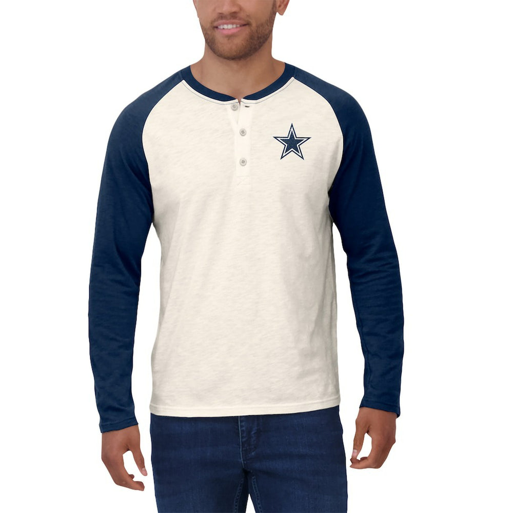 Dallas Cowboys Fanatics Darius Rucker Collection Raglan Henley Long Sleeve T-Shirt