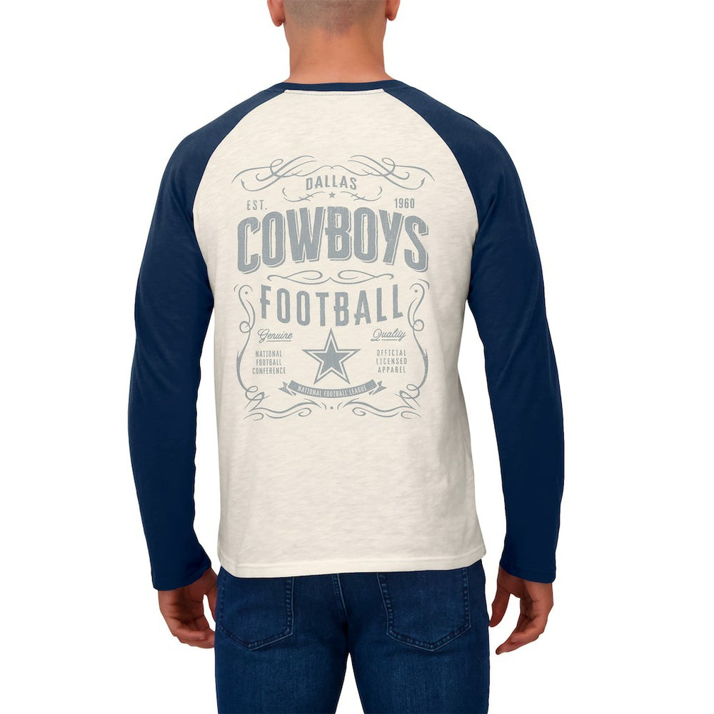 Dallas Cowboys Fanatics Darius Rucker Collection Raglan Henley Long Sleeve T-Shirt