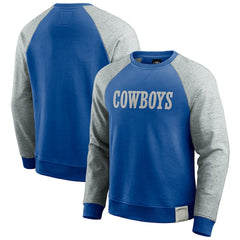 Dallas Cowboys Fanatics Darius Rucker Collection Throwback Color Block Raglan Pullover Sweatshirt