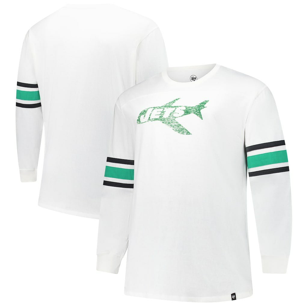 New York Jets 47 brand '47 Big & Tall Premier Brex Long Sleeve T-Shirt