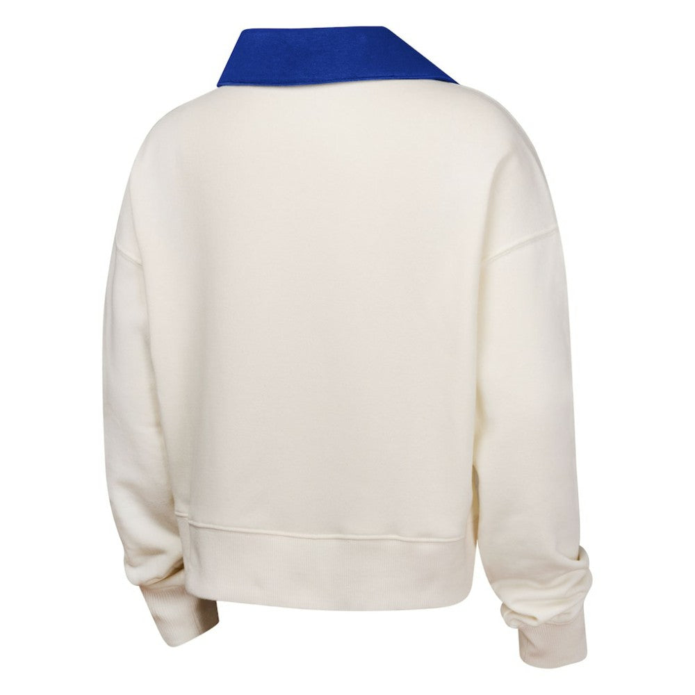 Chicago Cubs Girls Youth Ballpark Hit Collared V-Neck Pullover Sweatshirt | MLB Near me