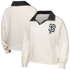 San Francisco Giants Girls Youth Ballpark Hit Collared V-Neck Pullover Sweatshirt | MLB On Sale