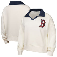 Boston Red Sox Girls Youth Ballpark Hit Collared V-Neck Pullover Sweatshirt | MLB US