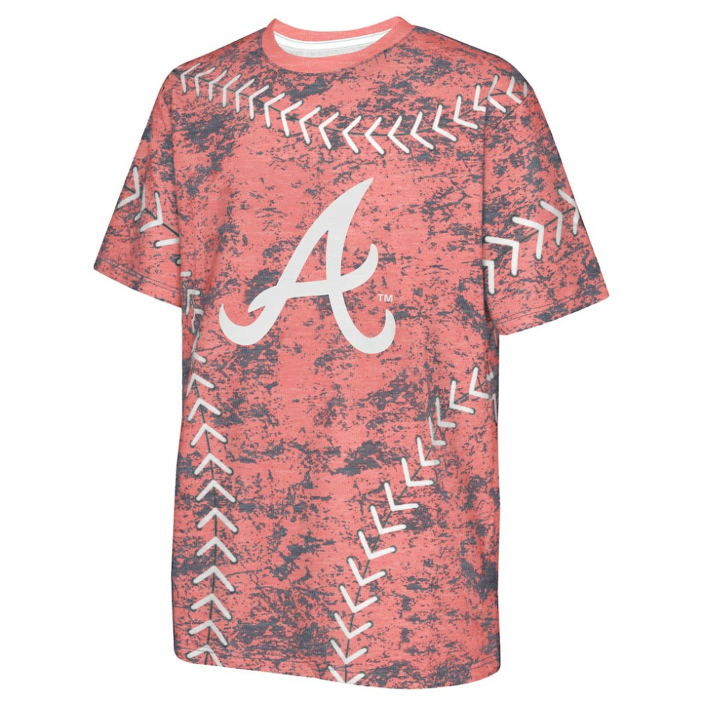 Atlanta Braves Youth Slide Score Bold T-Shirt | MLB Shop
