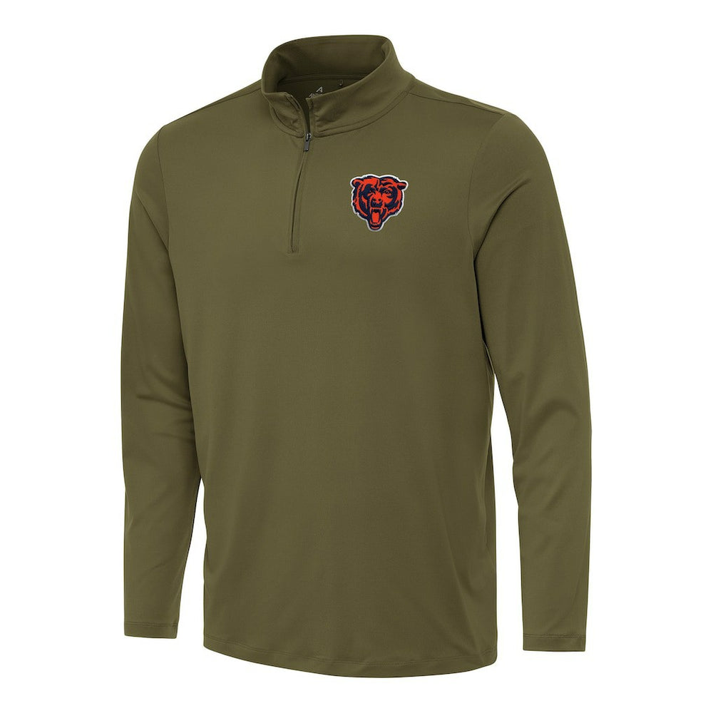 Chicago Bears  Antigua Reprocess Quarter-Zip Top