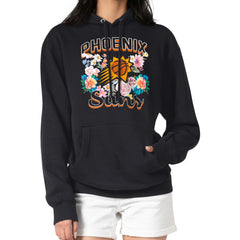 Phoenix Suns G-III 4Her by Carl Banks Women's Flowers Team Logo Graphic Fleece Pullover Hoodie Outlet