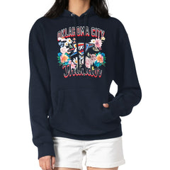 Oklahoma City Thunder G-III 4Her by Carl Banks Women's Flowers Team Logo Graphic Fleece Pullover Hoodie Discount