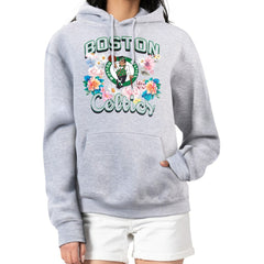 Boston Celtics G-III 4Her by Carl Banks Women's Flowers Team Logo Graphic Fleece Pullover Hoodie Outlet
