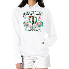 Boston Celtics G-III 4Her by Carl Banks Women's Flowers Team Logo Graphic Fleece Pullover Hoodie On Sale