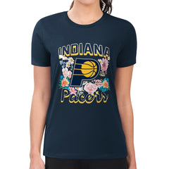 Indiana Pacers G-III 4Her by Carl Banks Women's Super-Slim Fit Lightweight Flowers Team Logo Graphic T-Shirt Online