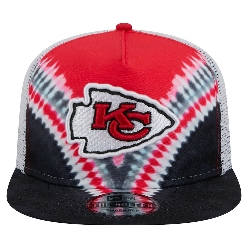Kansas City Chiefs New Era Throwback Dye Golfer Snapback Hat