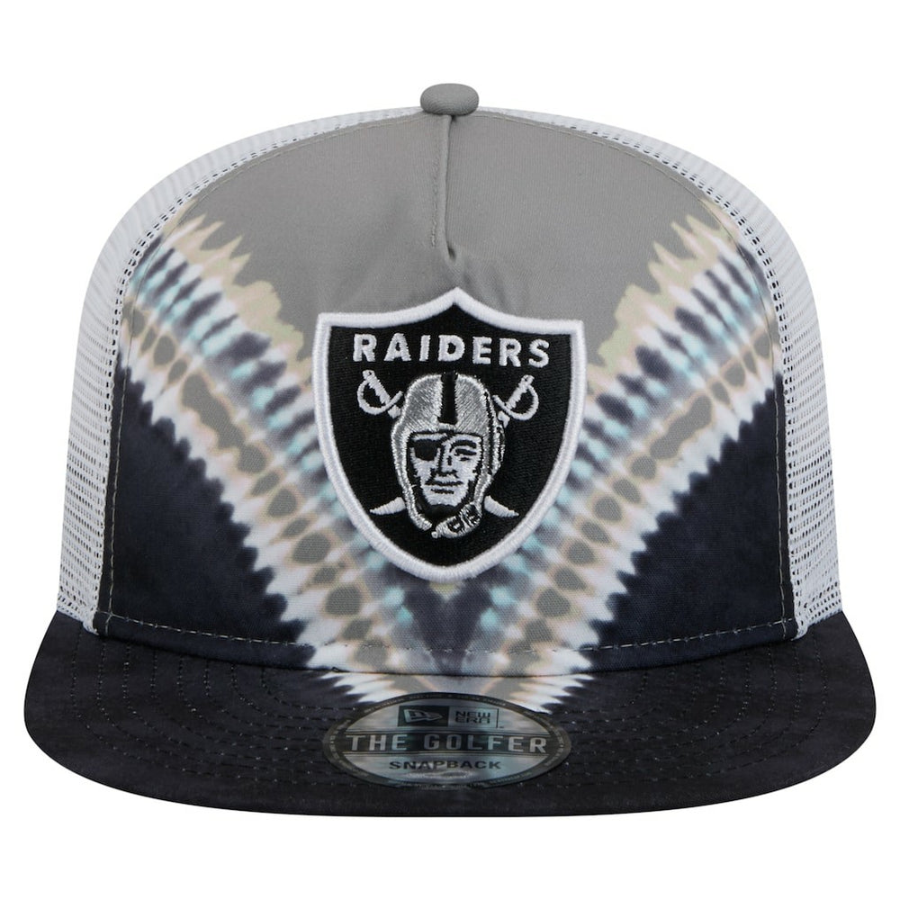 Las Vegas Raiders New Era Throwback Dye Golfer Snapback Hat
