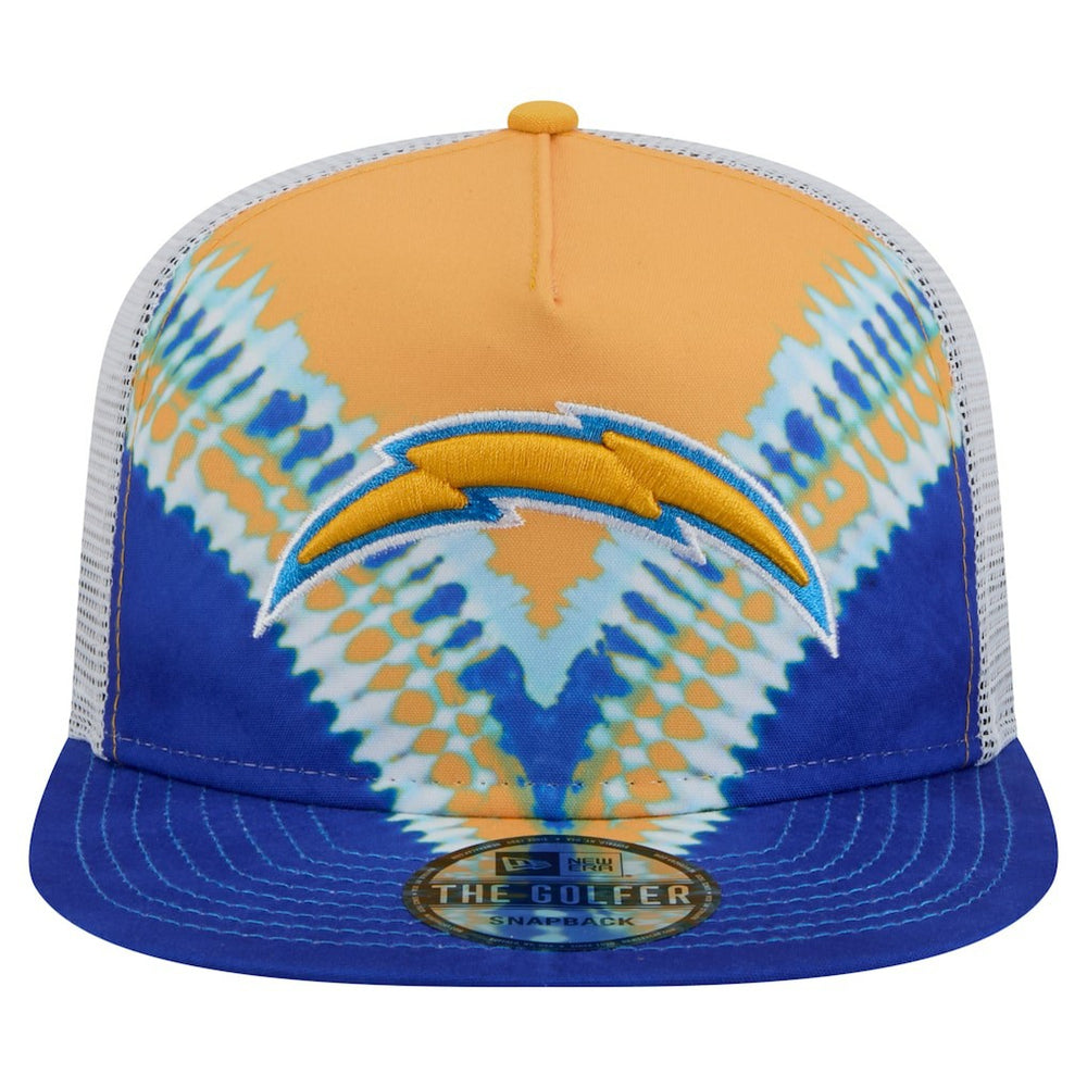 Los Angeles Chargers New Era Throwback Dye Golfer Snapback Hat